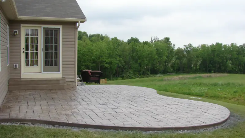 Stunning Stamped Concrete Patio Completed By Morrison Custom Concrete